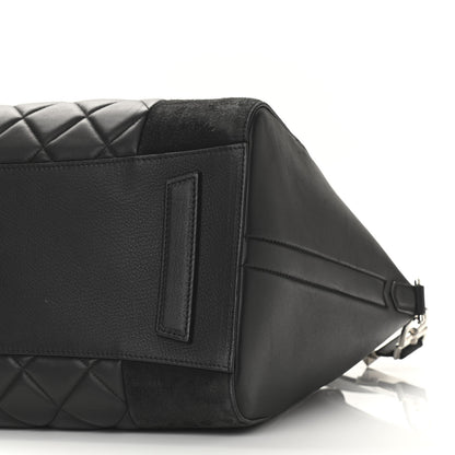 Givenchy Sugar Goatskin Lambskin Diamond Quilted Medium Antigona Black 10 of 10