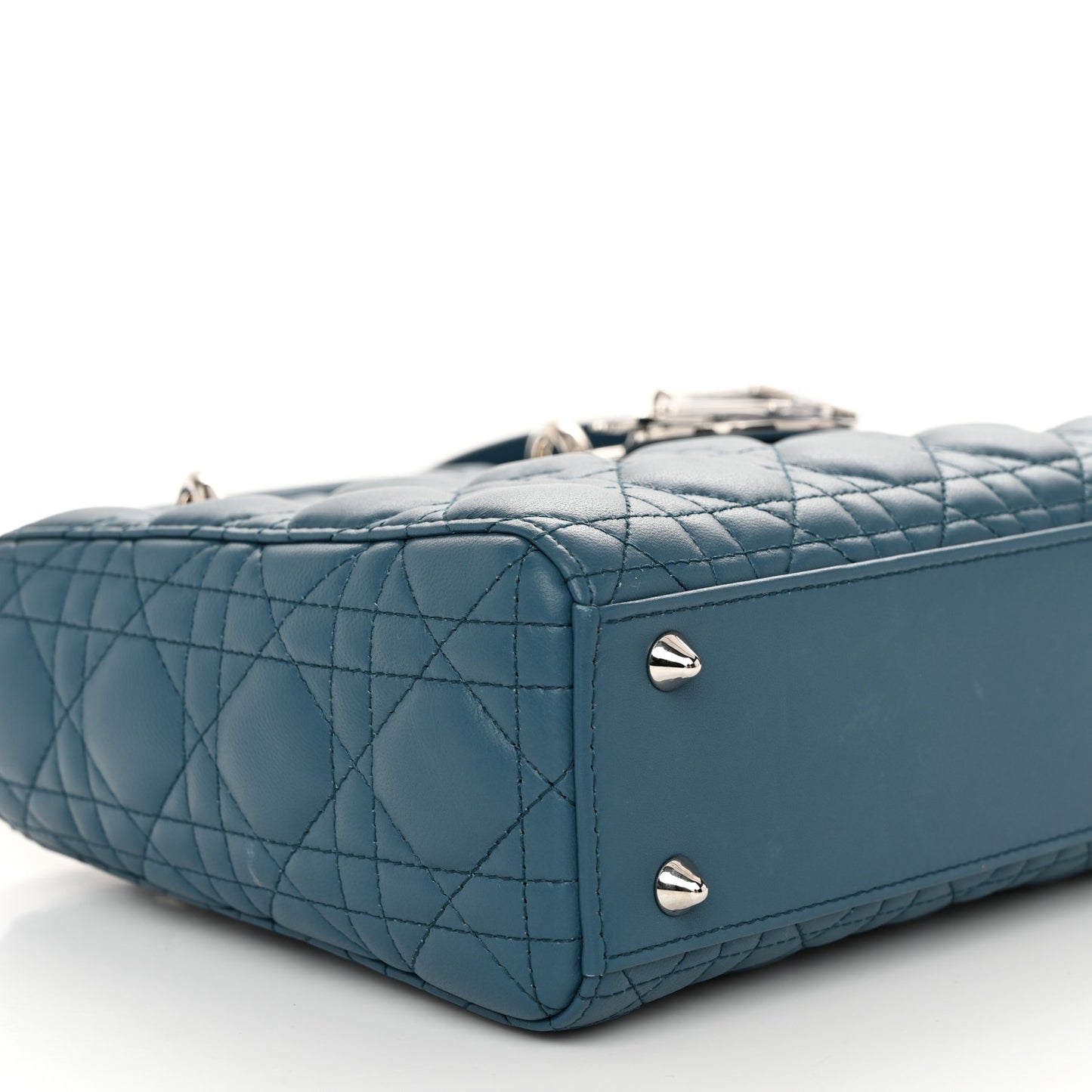 Lambskin Cannage Small My ABCDior Lady Dior Blue