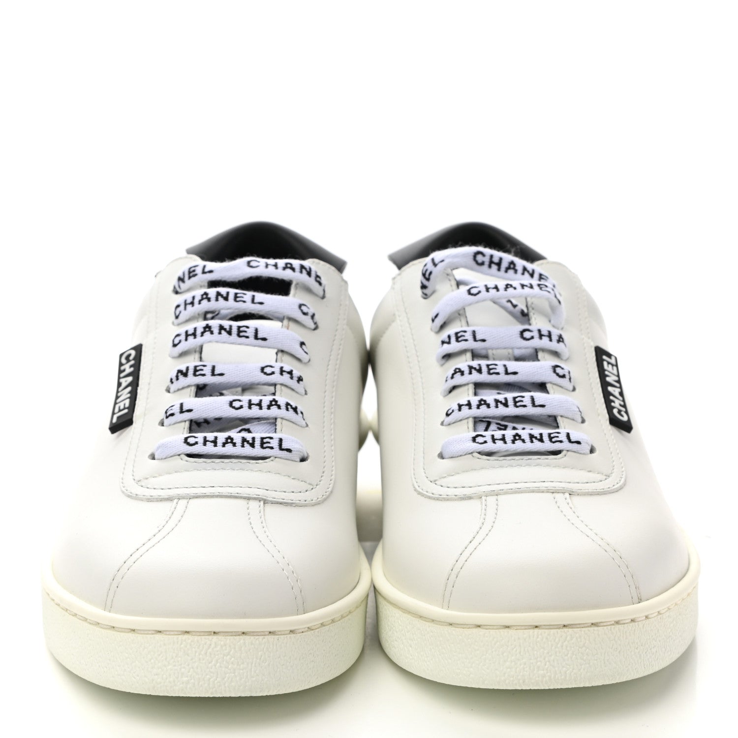 Chanel Calfskin CC Womens Sneakers 37 White 2 of 8