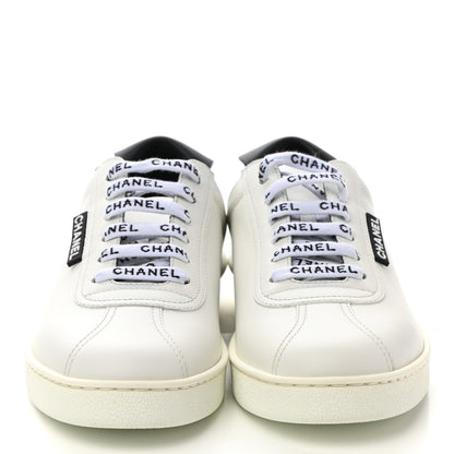 Chanel Calfskin CC Womens Sneakers 37 White 2 of 8