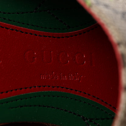 Gucci GG Supreme Monogram Tian Womens Princetown Slippers 37 Beige Ebony Multicolor 8 of 10