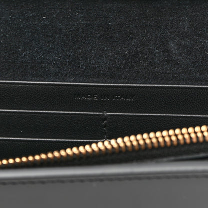 Saint Laurent Patent Calfskin Monogram Kate Wallet On Chain Black 8 of 10