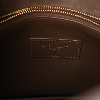Saint Laurent Smooth Calfskin Small Le 5 A 7 Soft Hobo New Pecan Brown 6 of 10