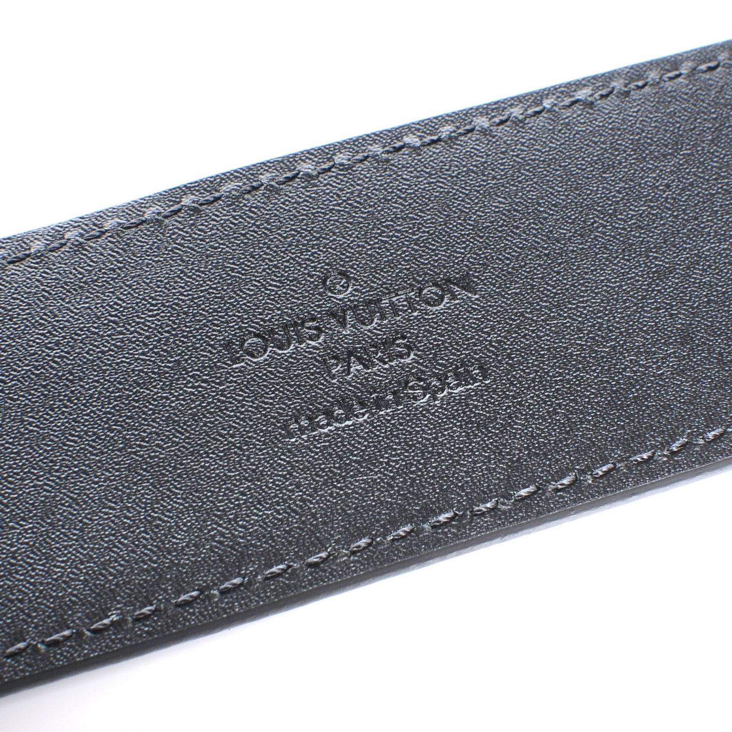 Louis Vuitton Damier Graphite LV Initiales Belt 85 34 5 of 6