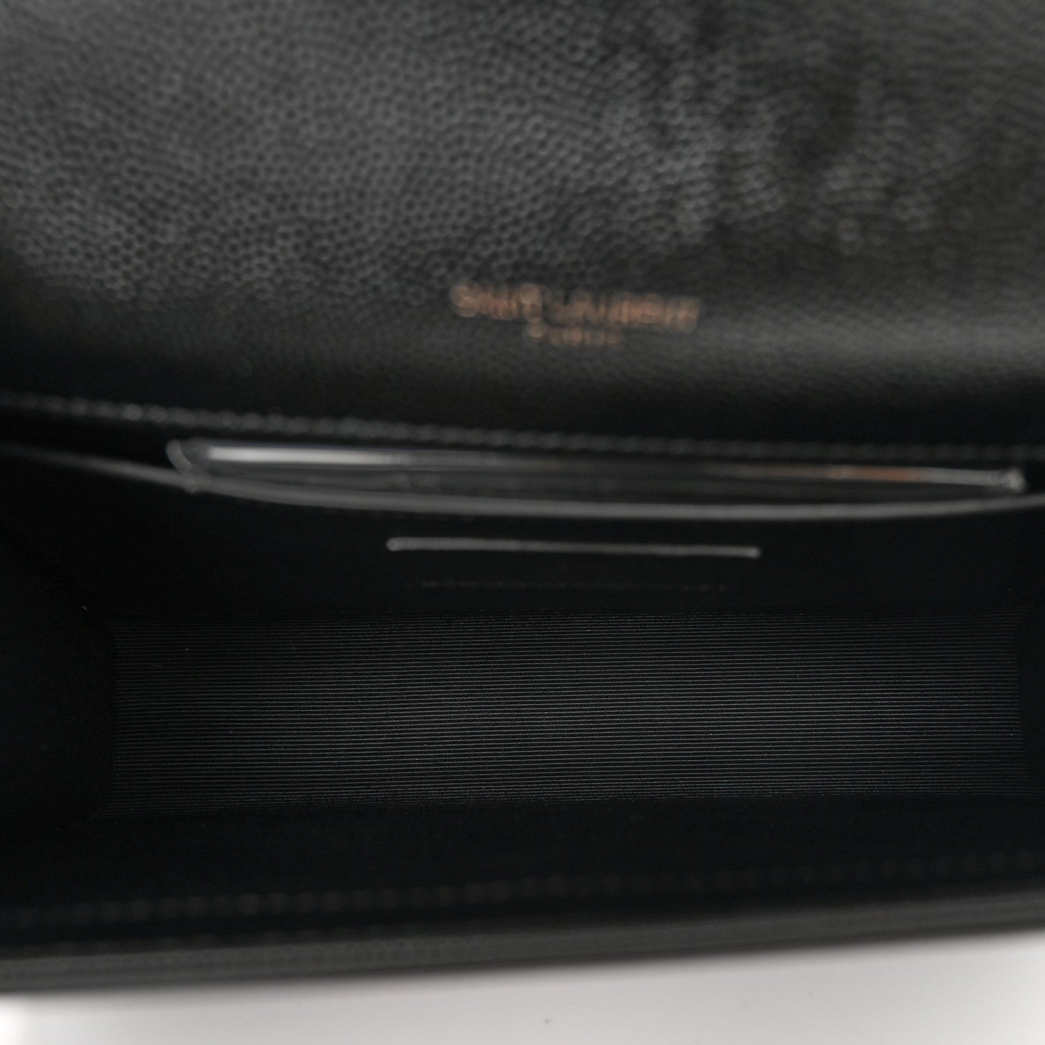 Saint Laurent Grain De Poudre Small Monogram Monochrome Kate Satchel Black 5 of 10