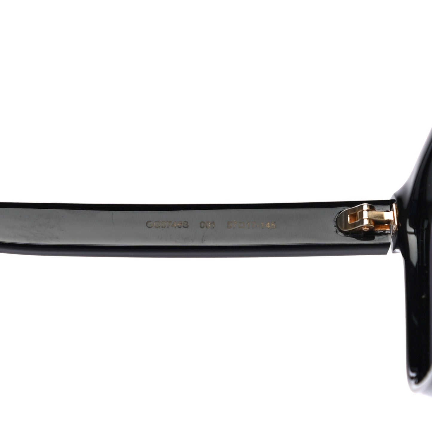 Acetate Square GG0746S Sunglasses Black