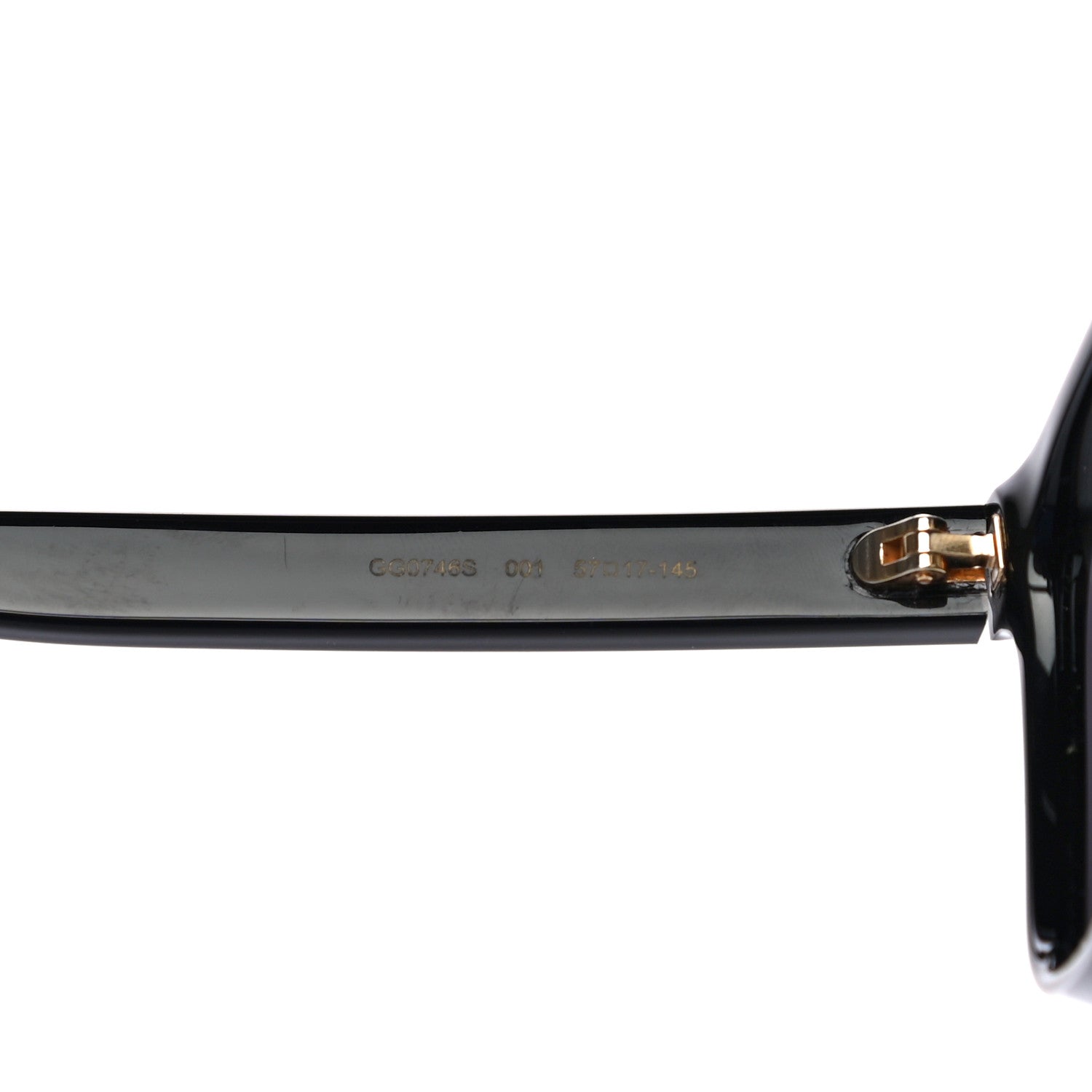 Gucci Acetate Square GG0746S Sunglasses Black 7 of 8