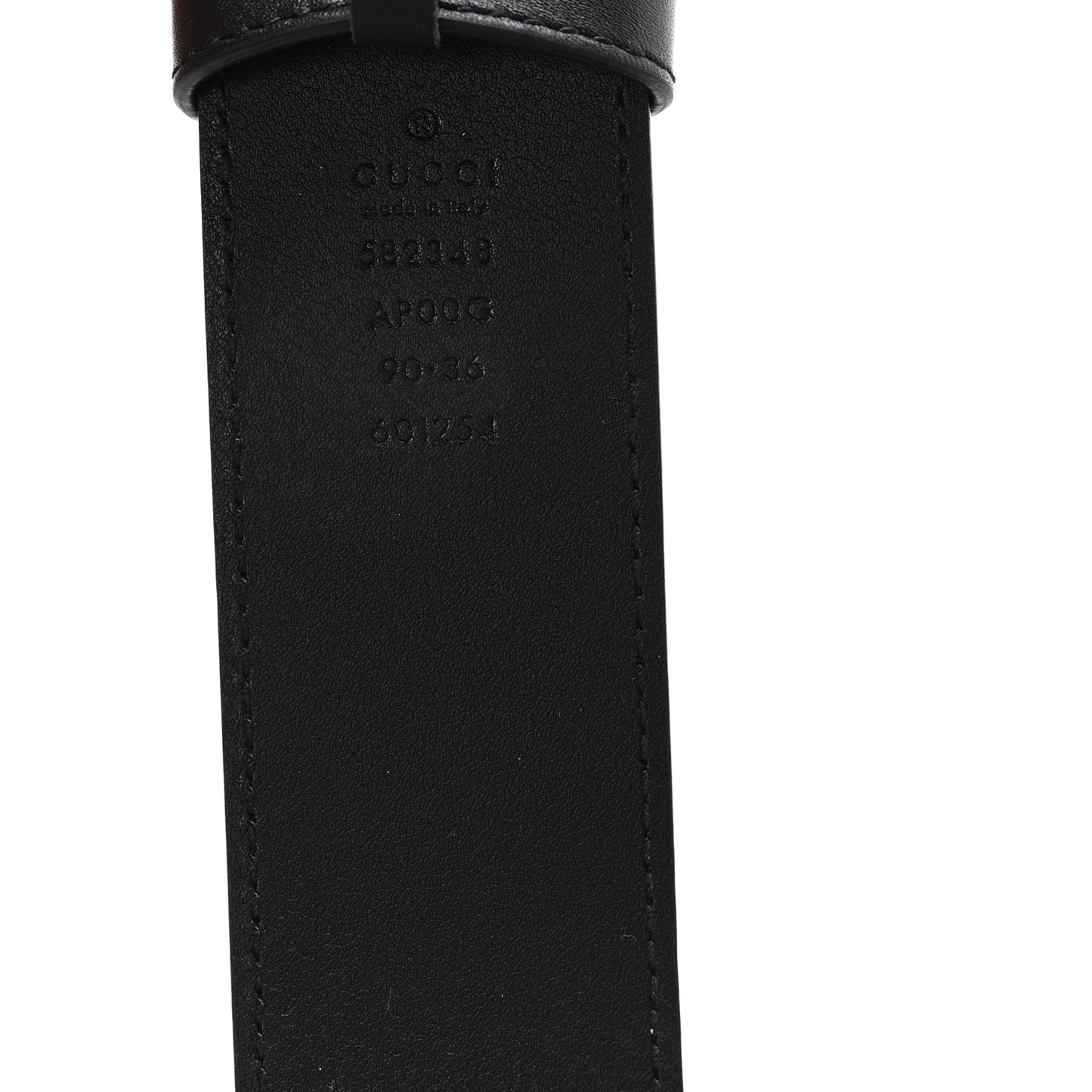 Moon Calfskin Scales Double G 40mm Belt 90 36 Black