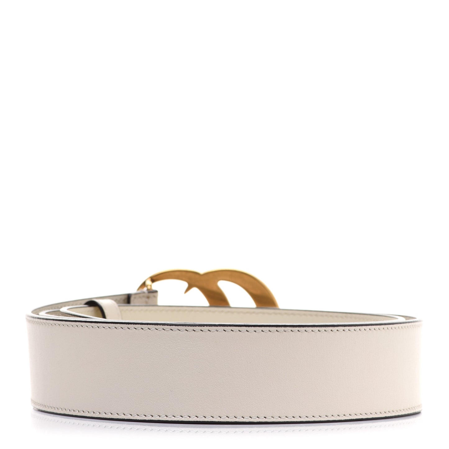 Calfskin Double G 40mm Belt 105 42 Mystic White