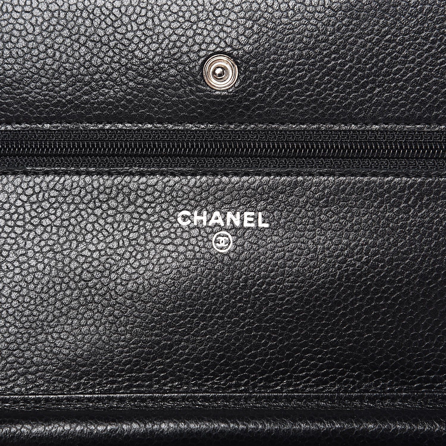 Chanel Caviar Quilted Wallet On Chain WOC Black 6 of 15