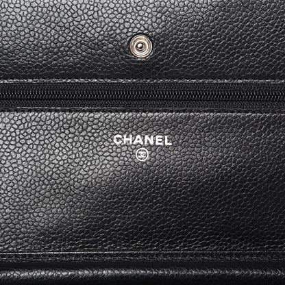 Chanel Caviar Quilted Wallet On Chain WOC Black 6 of 15