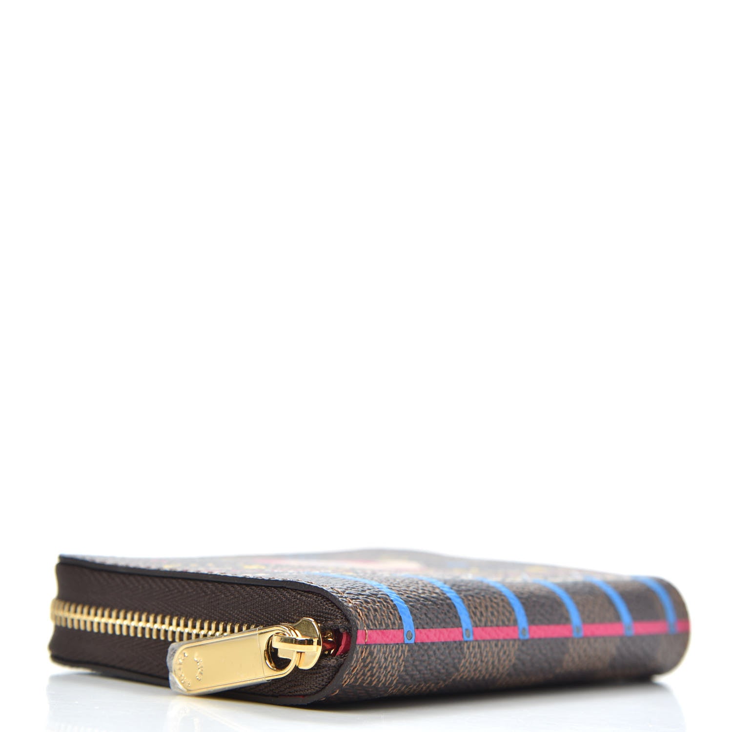Louis Vuitton Damier Ebene 2020 Christmas Animation Roller Coaster Zippy Coin Purse Pivoine 4 of 8