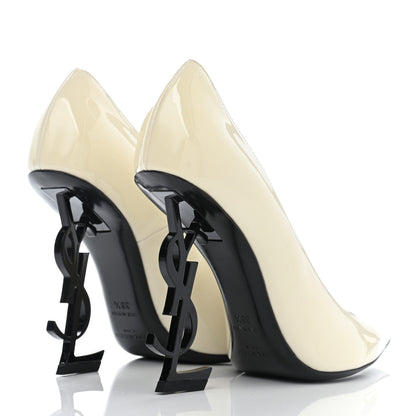 Saint Laurent Patent Opyum 100 Pumps 38.5 Neutro 4 of 12