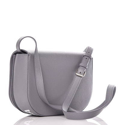 Balenciaga Grained Calfskin Logo S Ville Day Bag Gris Perle Fonce White 3 of 8