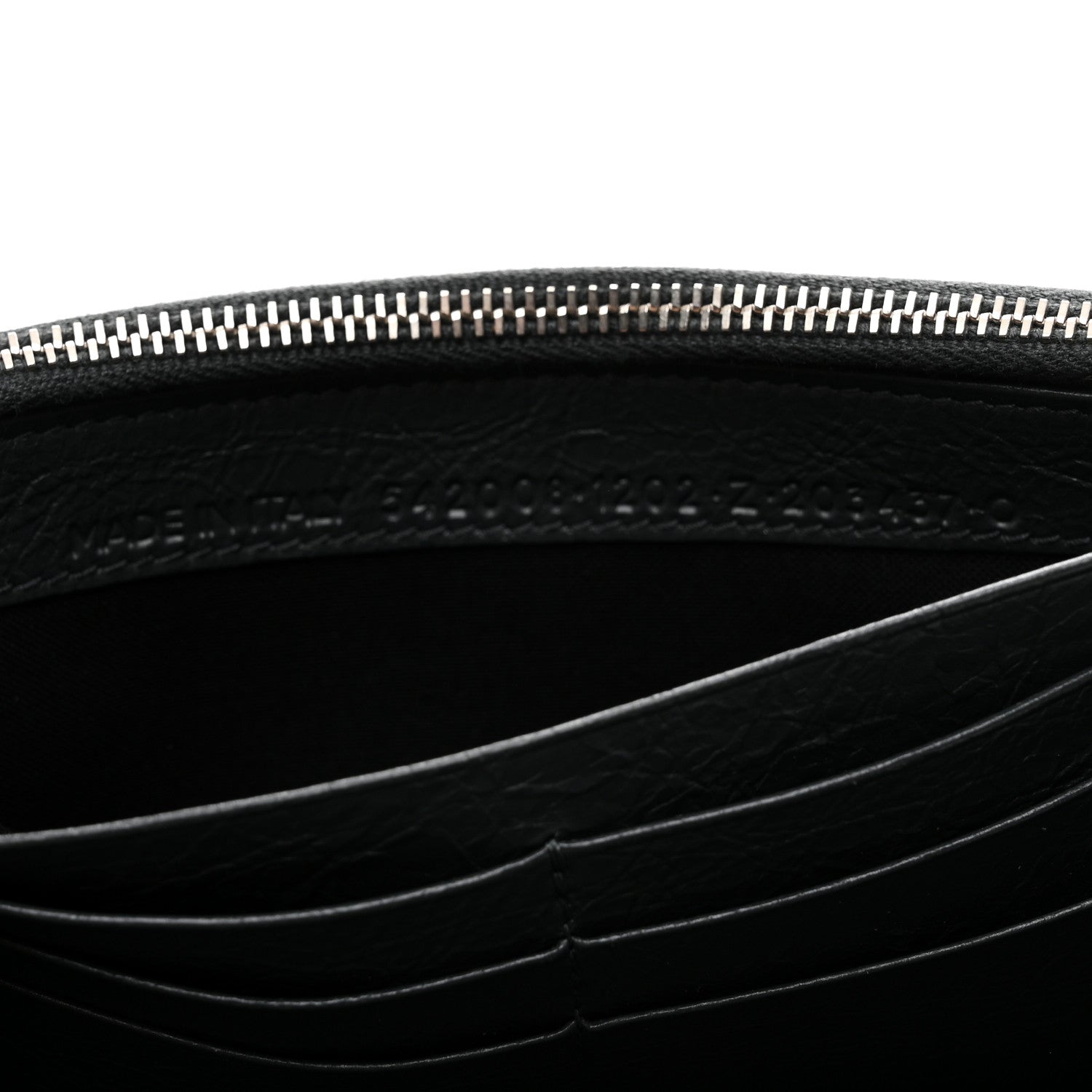Balenciaga Agneau Arena Long Wallet Anthracite 7 of 8