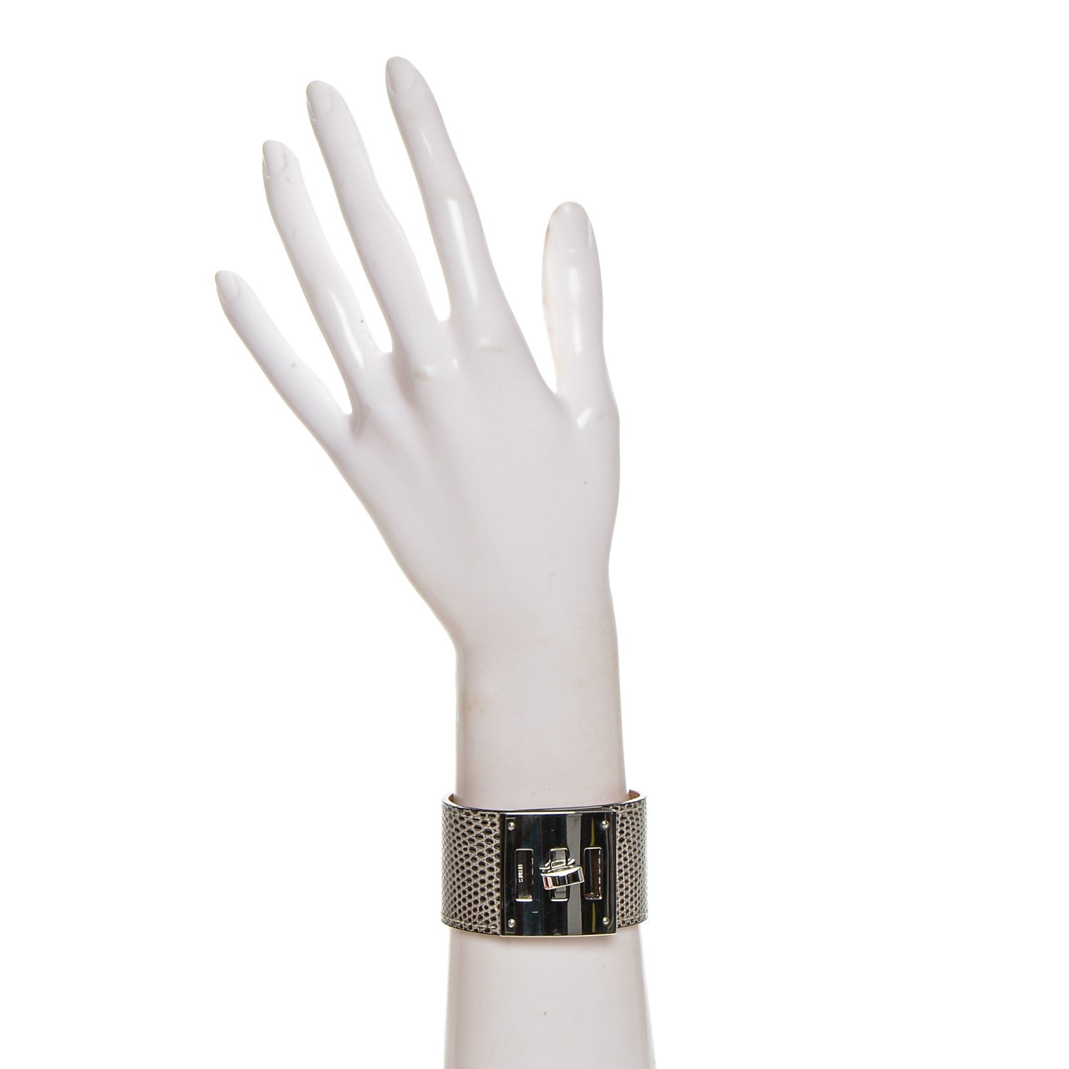 Hermes Lizard Kelly Dog Cuff Ombre 2 of 6