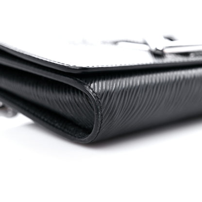 Louis Vuitton Epi Twist Chain Wallet Black 7 of 10