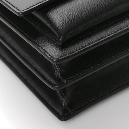 Saint Laurent Calfskin Medium Monogram Monochrome Sunset Black 8 of 9