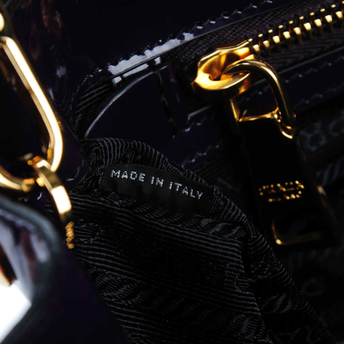 Spazzolato Large Galleria Double Zip Tote Viola Fume