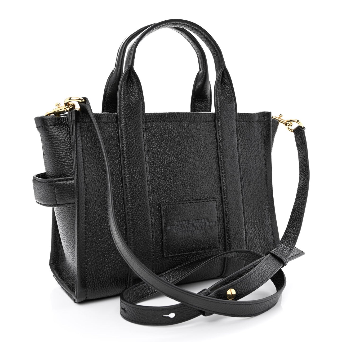 Grained Calfskin Small The Tote Bag Black