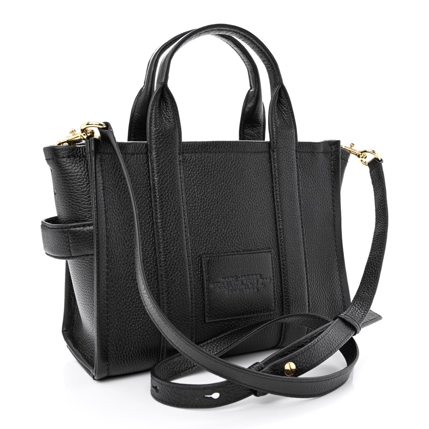 Marc Jacobs Grained Calfskin Small The Tote Bag Black 2 of 10