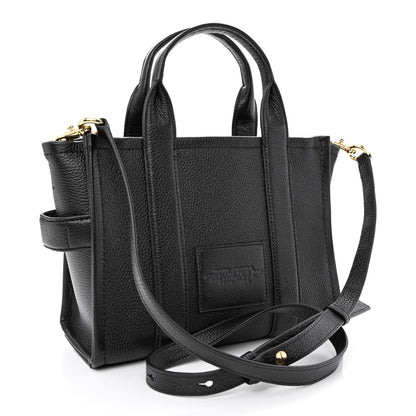 Marc Jacobs Grained Calfskin Small The Tote Bag Black 2 of 10