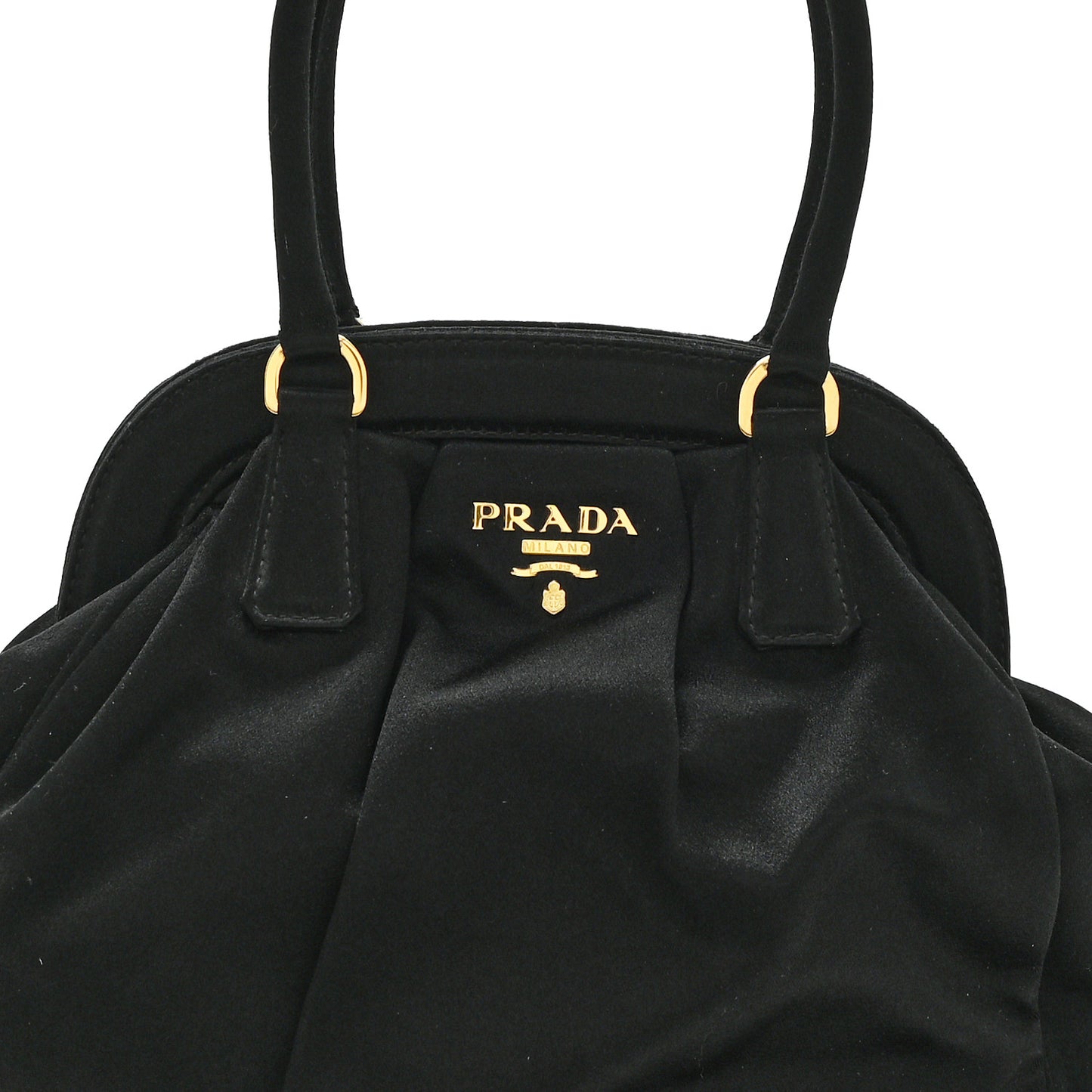 Satin Evening Bag Black