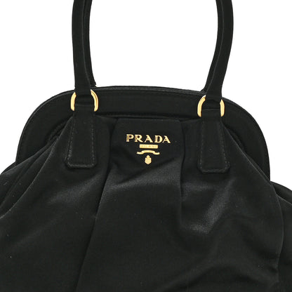 Prada Satin Evening Bag Black 8 of 10