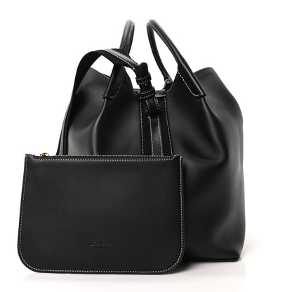 Loro Piana Smooth Calfskin Large Bale Bag Black 3 of 10