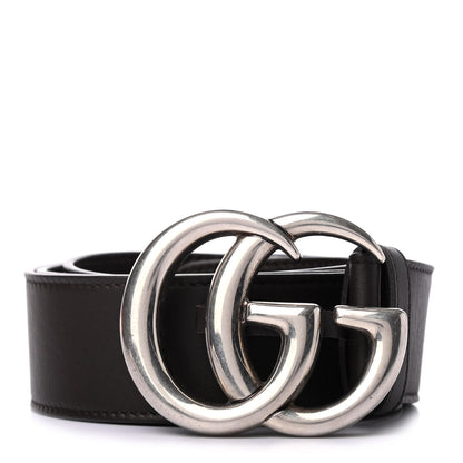 Gucci Moon Calfskin Nickel Double G 40mm Belt 95 38 Dark Cocoa 1 of 4