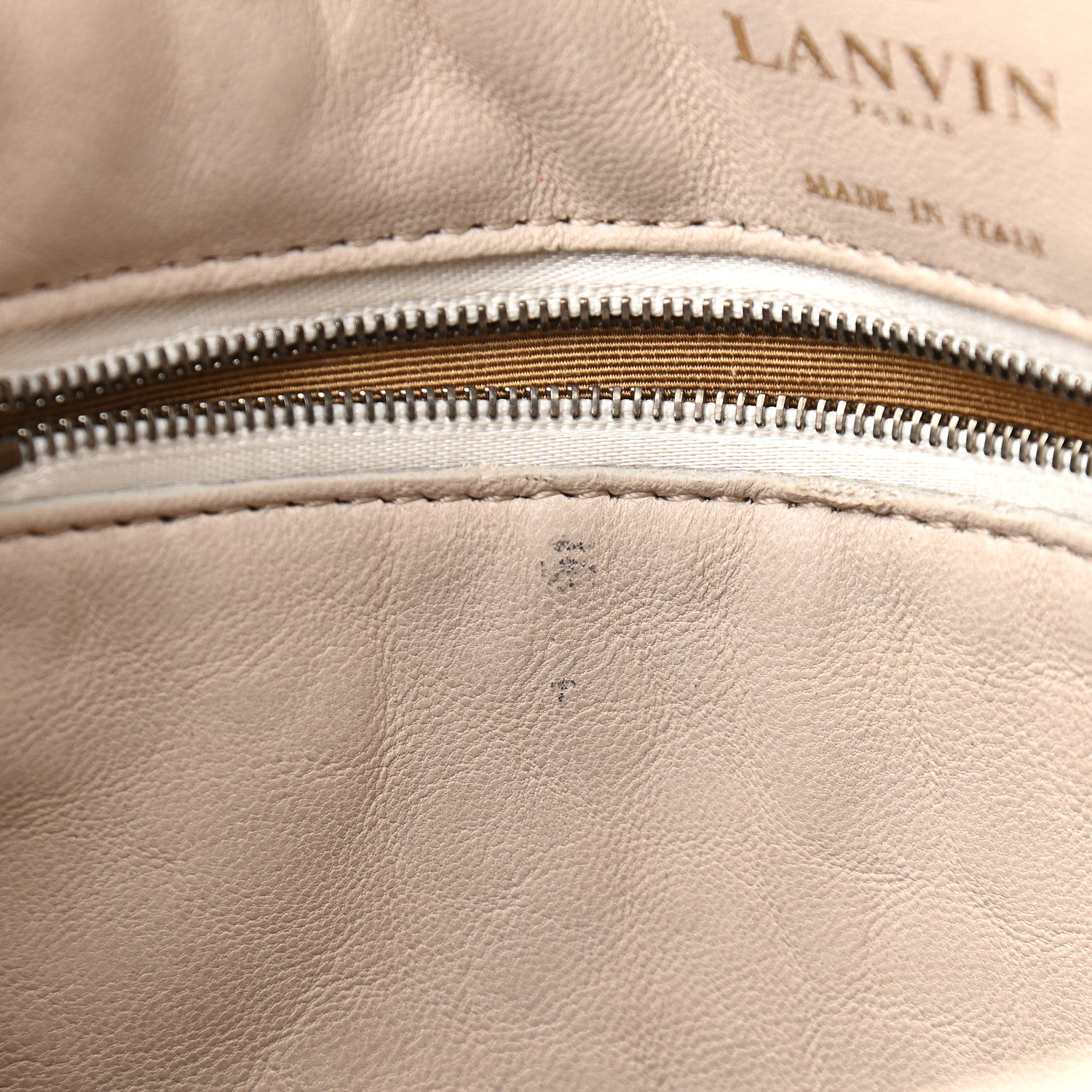 Lanvin Calfskin Quilted Medium Happy Shoulder Bag Grey 8 of 12