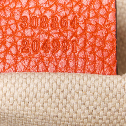 Gucci Pebbled Calfskin Small Soho Disco Bag Sun Orange 7 of 11