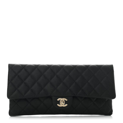 Chanel Caviar Quilted Flap Clutch Black 1 of 6
