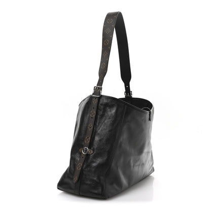 Louis Vuitton Lambskin CarryAll Vibe MM Black 4 of 10
