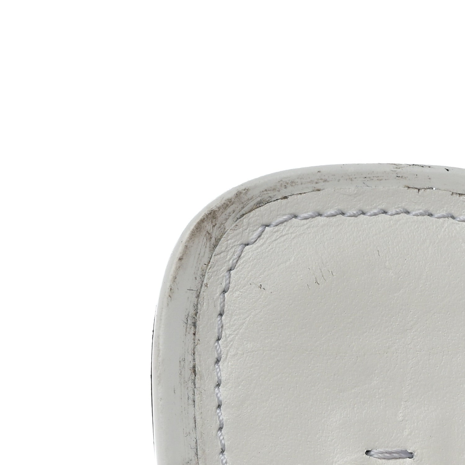 Prada Spazzolato Triangle Logo Pointed Toe 55mm Mules 38.5 White 15 of 17