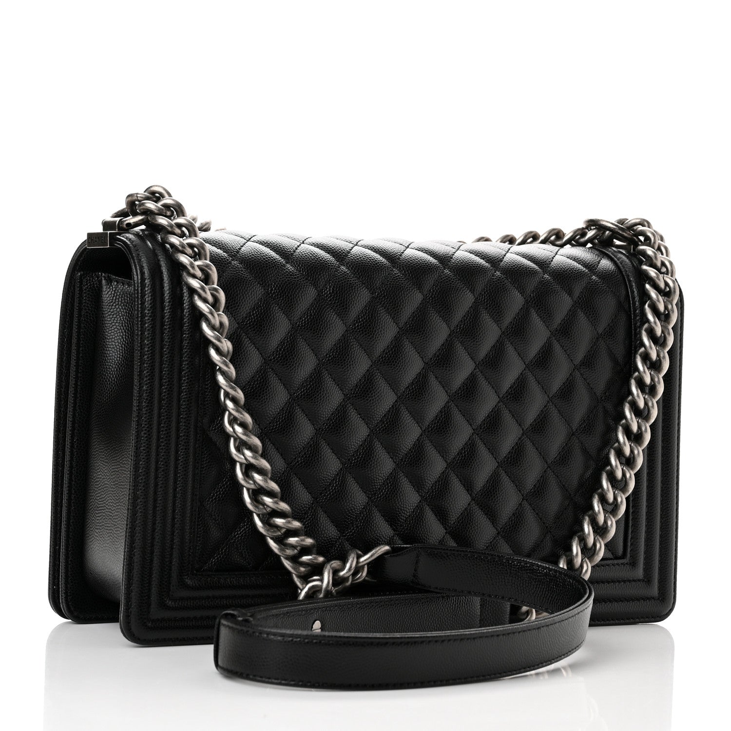 Chanel Caviar Quilted New Medium Boy Flap Black 3 of 11