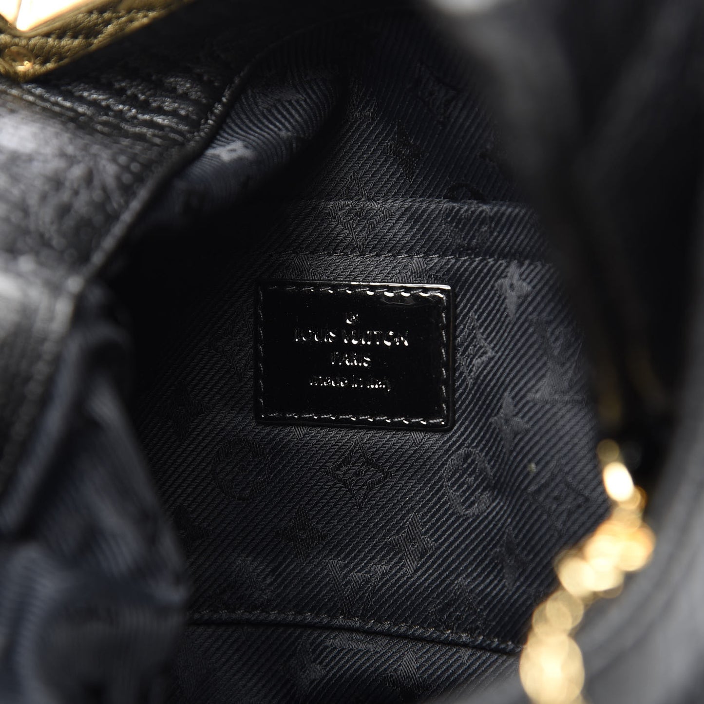 Calfskin Quilted Monogram Altair Clutch Black