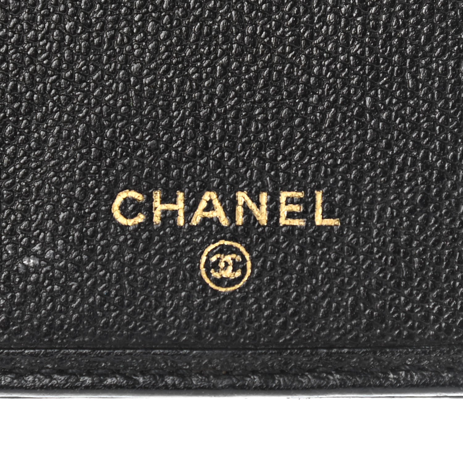 Chanel Grained Calfskin CC Button Long Wallet Black 6 of 11