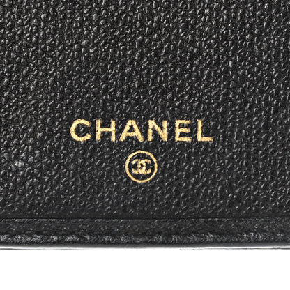 Chanel Grained Calfskin CC Button Long Wallet Black 6 of 11