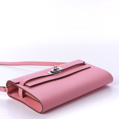 Hermes Epsom Kelly Wallet To Go Rose Confetti 4 of 10