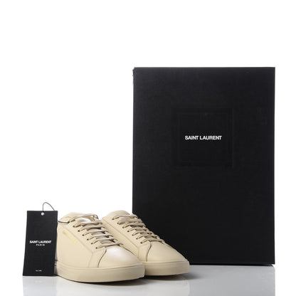 Saint Laurent Calfskin Andy Low Top Sneakers 37.5 Dark Coquille 9 of 9