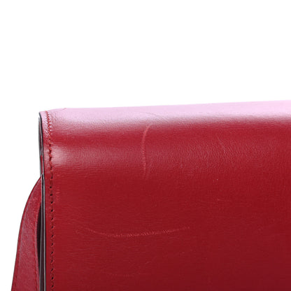 Celine Box Calfskin Medium Classic Box Flap Bag Red 8 of 8