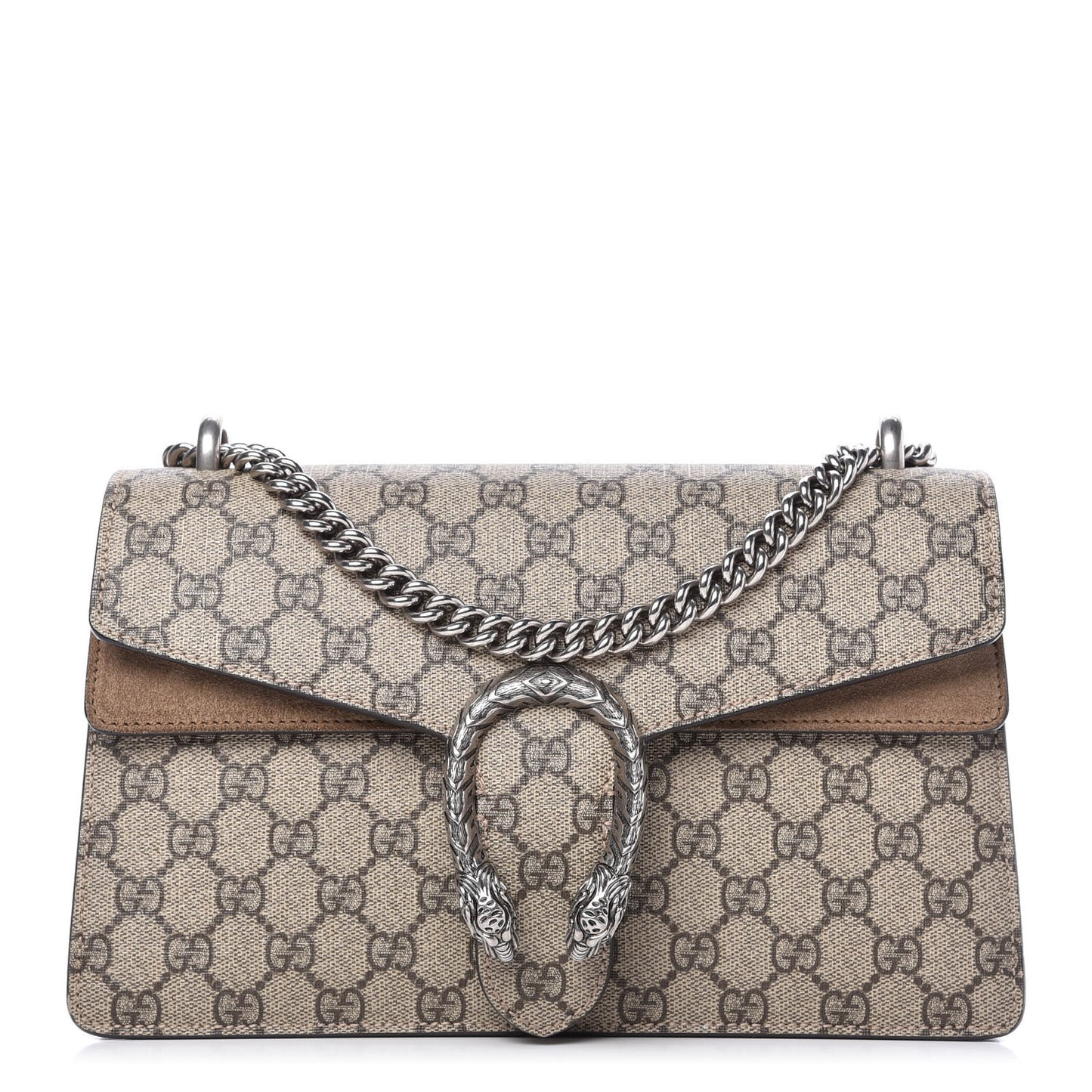 GG Supreme Monogram Small Dionysus Shoulder Bag Taupe