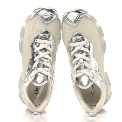 Christian Dior Matte Technical Fabric Mesh Dior Vibe Sneakers 39 White Silver 2 of 8