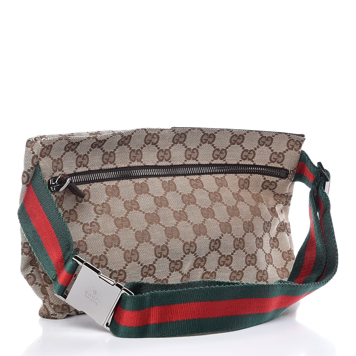 Gucci Monogram Web Belt Bag Dark Brown 3 of 7