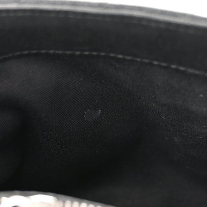 Saint Laurent Sheepskin Matelasse Chevron Monogram Medium College Bag Black 13 of 13