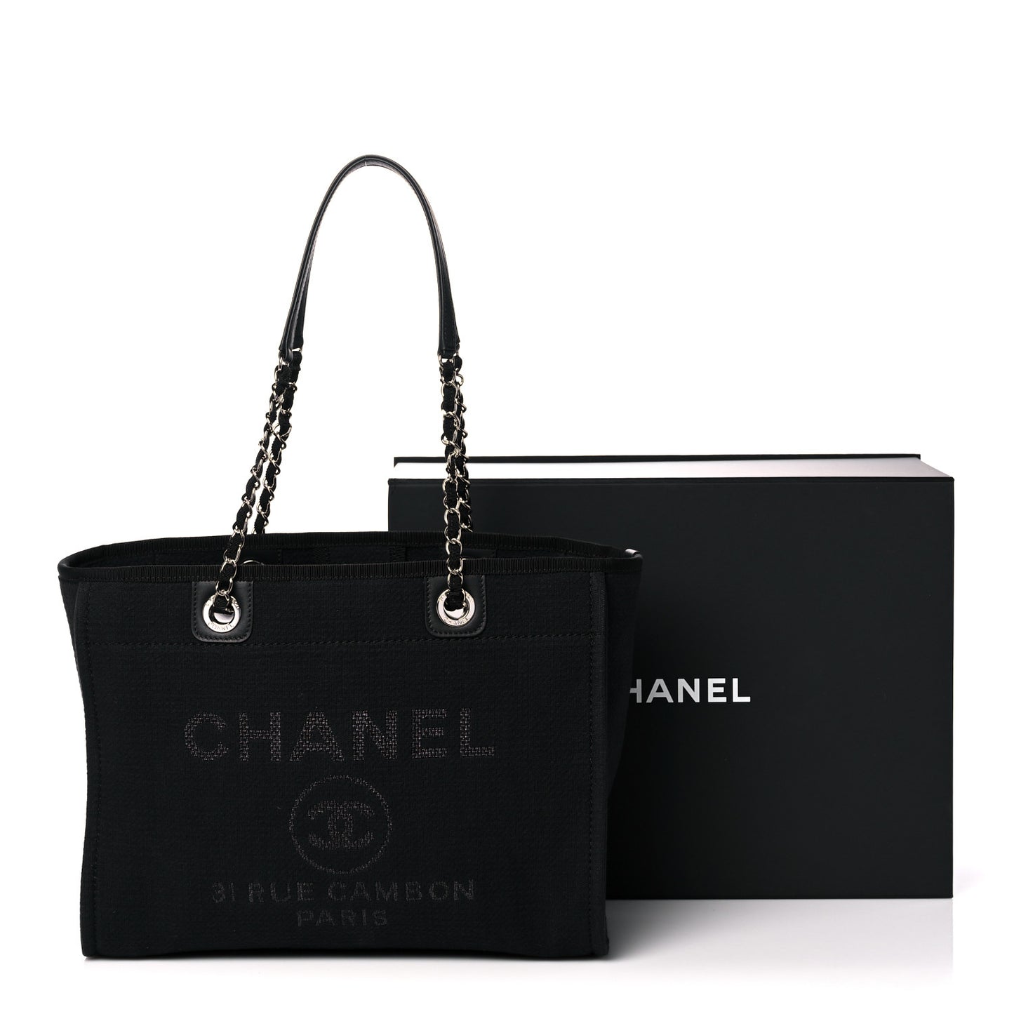 Mixed Fibers Small Deauville Tote Black