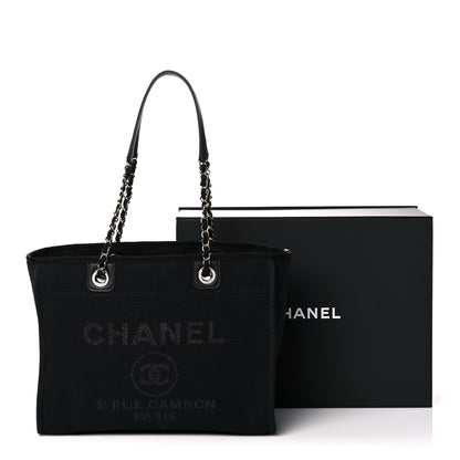 Chanel Mixed Fibers Small Deauville Tote Black 11 of 11