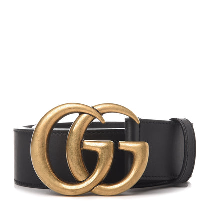 Gucci Calfskin Double G 40mm Belt 85 34 Black 1 of 6