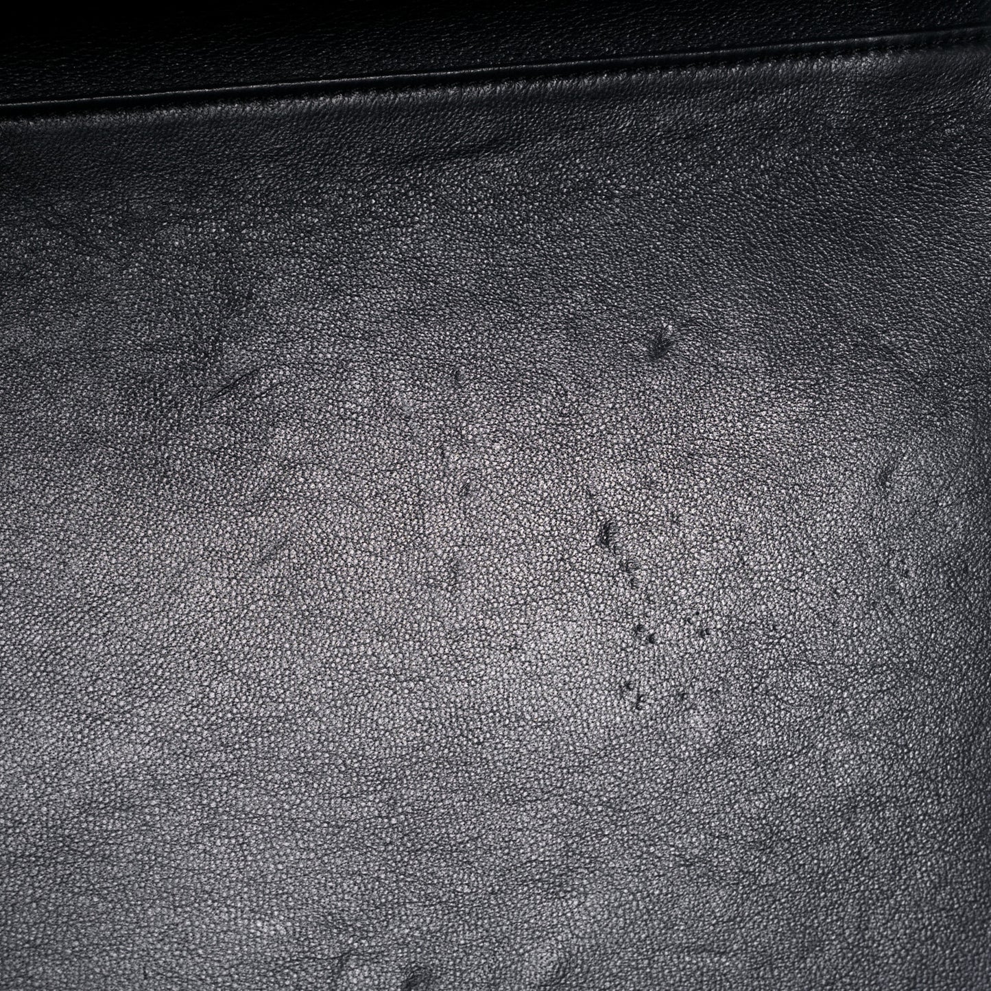 Crocodile Embossed Calfskin Medium Phantom Luggage Navy Blue